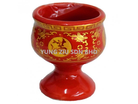  RED CERAMICS WINE CUP5*6CM(1PCS)CNY(9340)